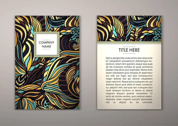 Flyer şablonu ile soyut süsleme