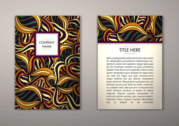 Flyer şablonu ile soyut süsleme