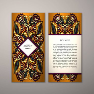 Flyer şablonu ile soyut süsleme