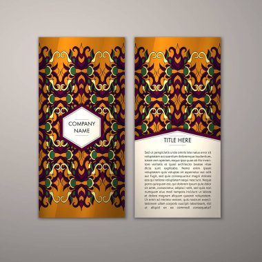 Flyer şablonu ile soyut süsleme