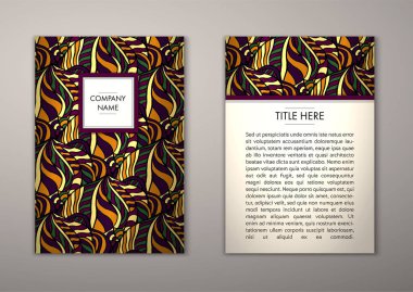 Flyer şablonu ile soyut süsleme