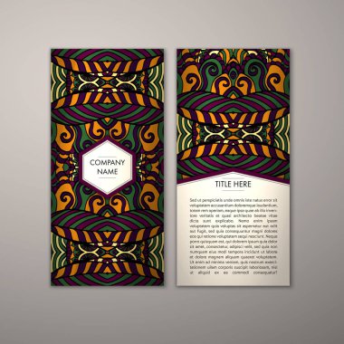 Flyer şablonu ile soyut süsleme