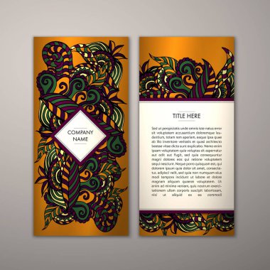 Flyer şablonu ile soyut süsleme