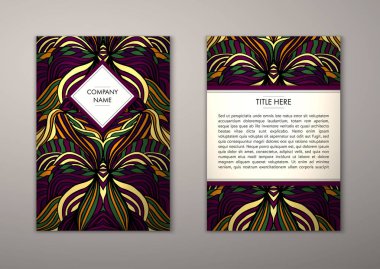 Flyer şablonu ile soyut süsleme