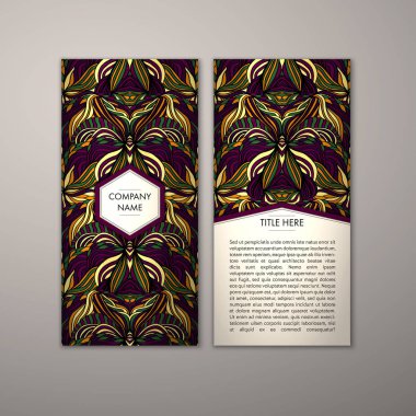 Flyer şablonu ile soyut süsleme