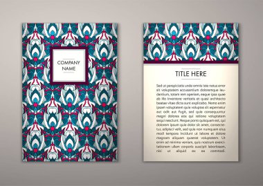 Flyer şablonu ile soyut süsleme