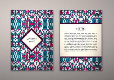 Flyer şablonu ile soyut süsleme