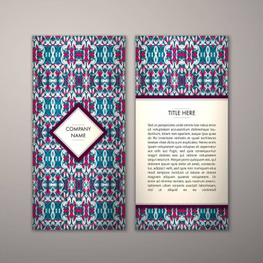 Flyer şablonu ile soyut süsleme