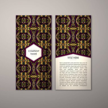 Flyer şablonu ile soyut süsleme