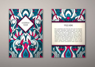 Flyer şablonu ile soyut süsleme