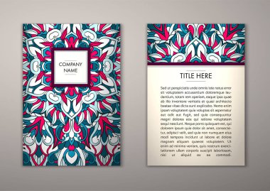 Flyer şablonu ile soyut süsleme