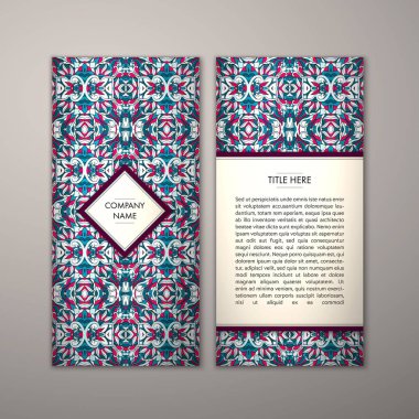 Flyer şablonu ile soyut süsleme