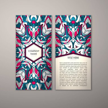 Flyer şablonu ile soyut süsleme