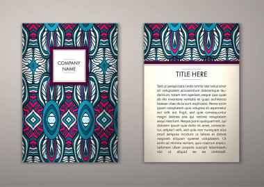 Flyer şablonu ile soyut süsleme