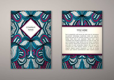 Flyer şablonu ile soyut süsleme