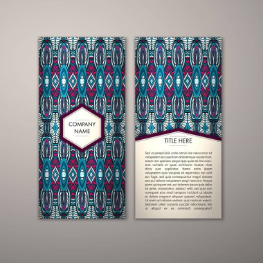 Flyer şablonu ile soyut süsleme