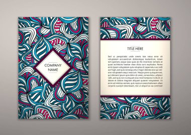 Flyer şablonu ile soyut süsleme