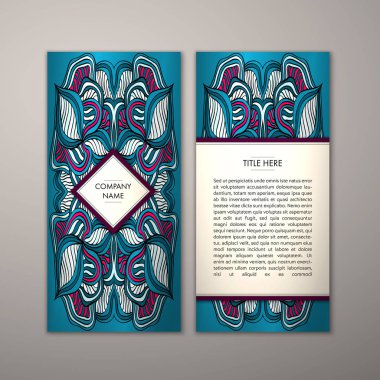 Flyer şablonu ile soyut süsleme