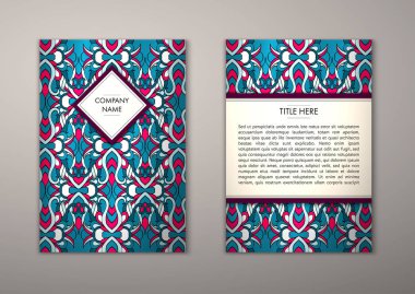 Flyer şablonu ile soyut süsleme