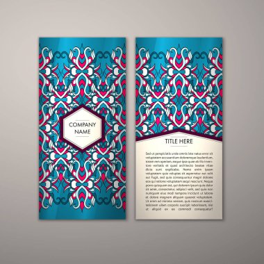 Flyer şablonu ile soyut süsleme