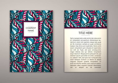 Flyer şablonu ile soyut süsleme