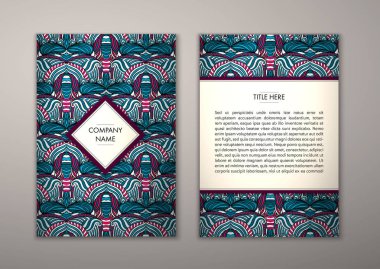 Flyer şablonu ile soyut süsleme