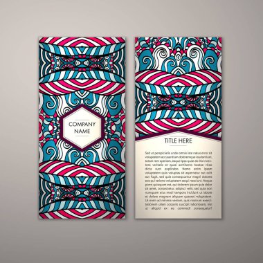 Flyer şablonu ile soyut süsleme