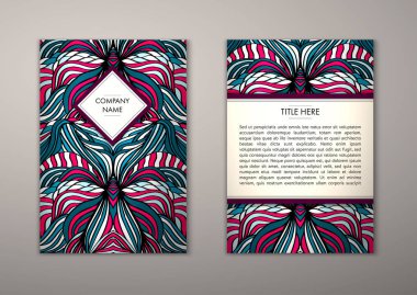 Flyer şablonu ile soyut süsleme