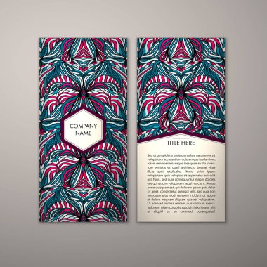 Flyer şablonu ile soyut süsleme