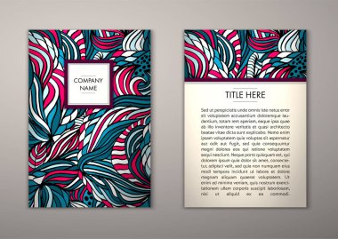 Flyer şablonu ile soyut süsleme