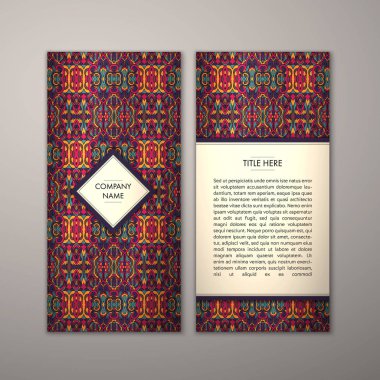 Flyer şablonu ile soyut süsleme