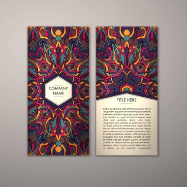 Flyer şablonu ile soyut süsleme