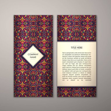 Flyer şablonu ile soyut süsleme