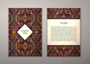 Flyer şablonu ile soyut süsleme