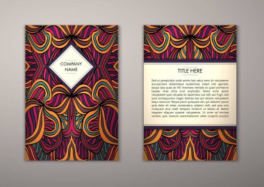 Flyer şablonu ile soyut süsleme