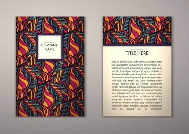 Flyer şablonu ile soyut süsleme