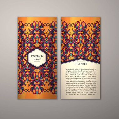 Flyer şablonu ile soyut süsleme