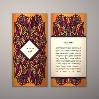 Flyer şablonu ile soyut süsleme