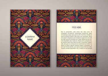 Flyer şablonu ile soyut süsleme