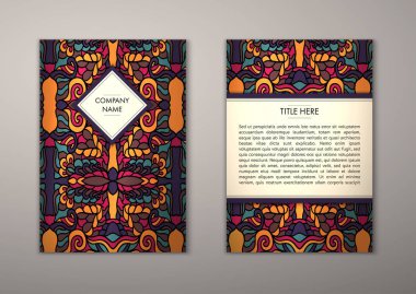 Flyer şablonu ile soyut süsleme