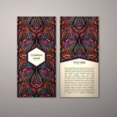 Flyer şablonu ile soyut süsleme