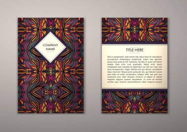 Flyer şablonu ile soyut süsleme