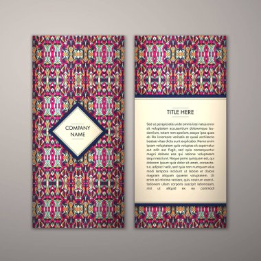 Flyer şablonu ile soyut süsleme