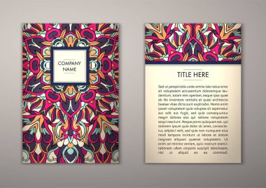 Flyer şablonu ile soyut süsleme