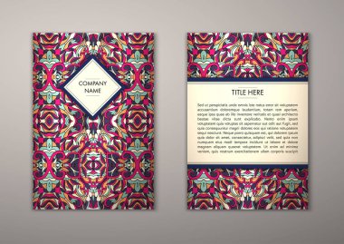 Flyer şablonu ile soyut süsleme