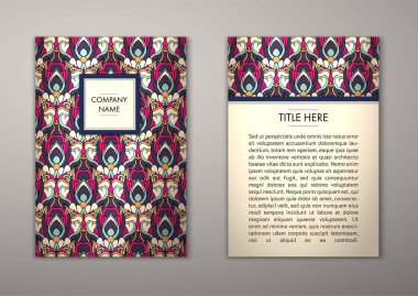 Flyer şablonu ile soyut süsleme