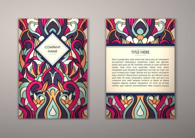 Flyer şablonu ile soyut süsleme