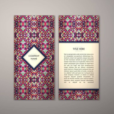 Flyer şablonu ile soyut süsleme