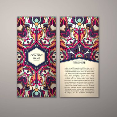 Flyer şablonu ile soyut süsleme