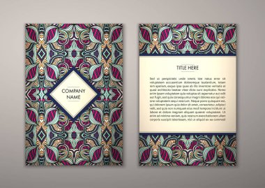 Flyer şablonu ile soyut süsleme